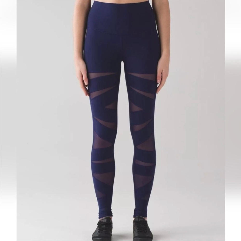 Lululemon Wunder Under High Rise Tech Pant Hero Blue